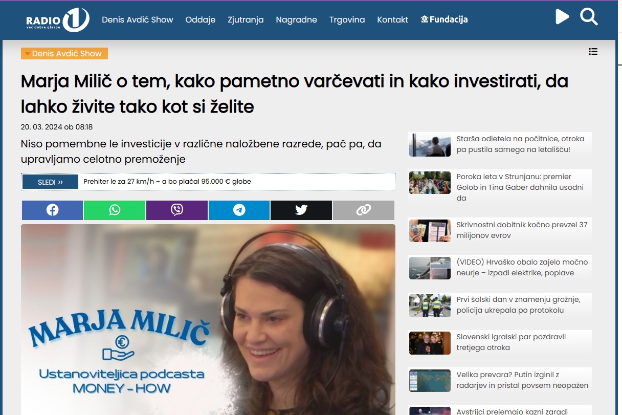Denis Avdić Show, Radio 1, radio, mediji